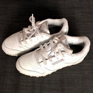 Reebok Classic Leather Shoes Toddler, White, Size 13 1/2 (Europe 31)